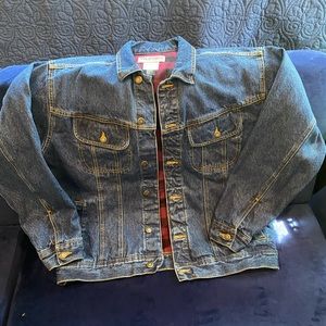 Wrangler flannel lined jeans jacket.